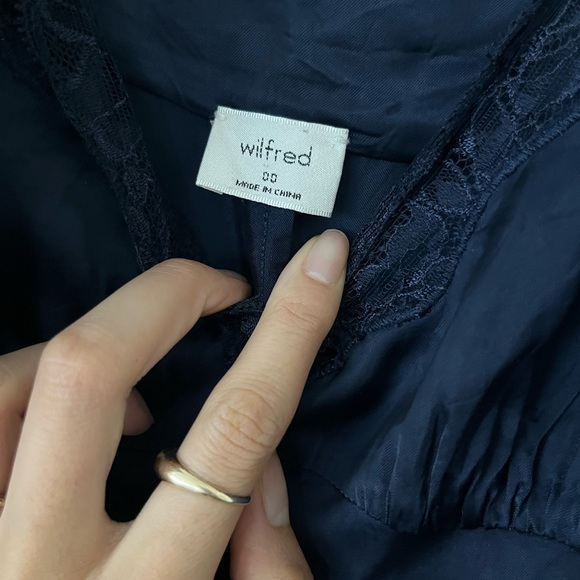 Aritzia Wilfred Ophelia Dress, Pure Indigo, Size 00 - Picture 10 of 10